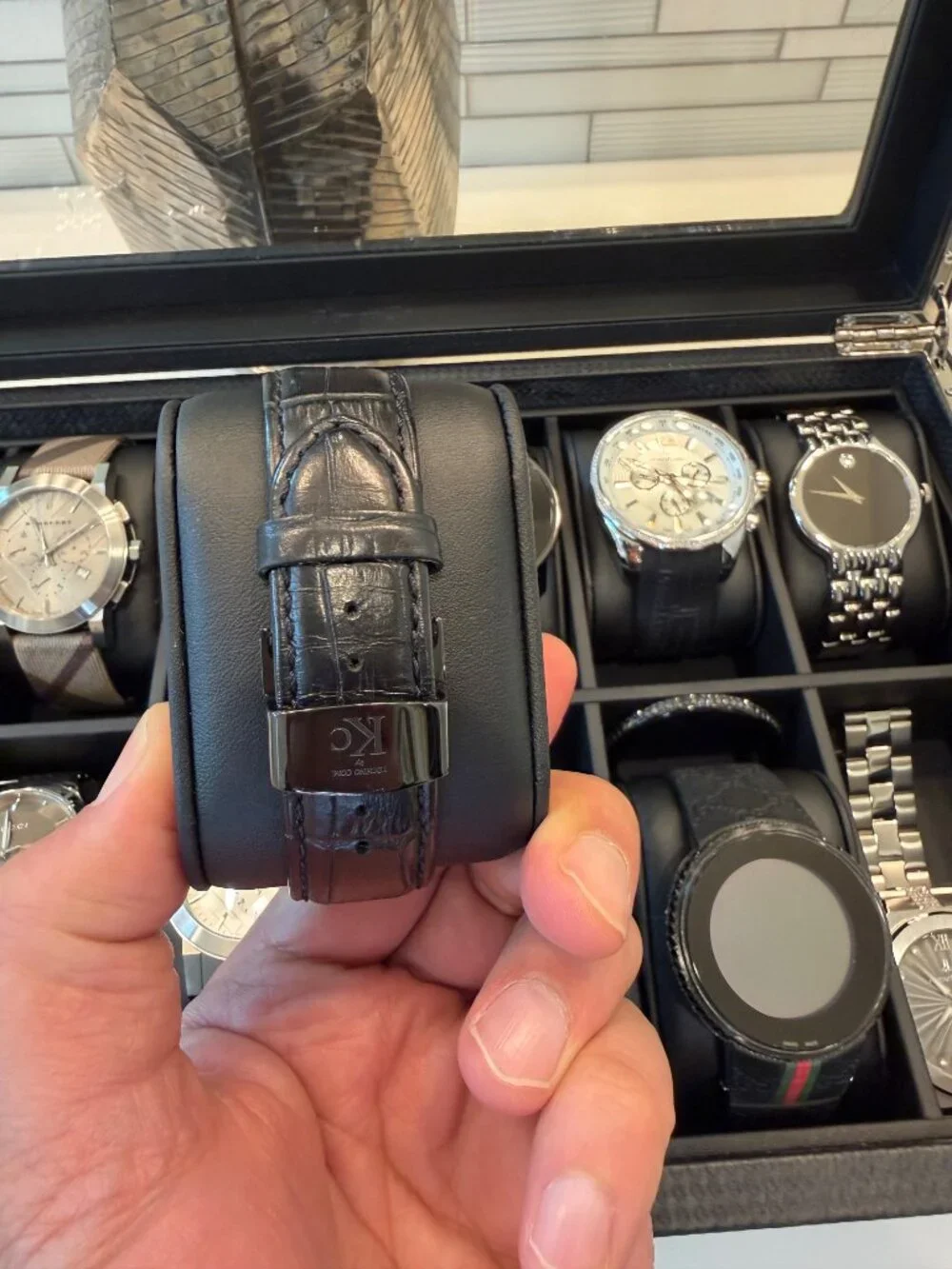 TechnoMarine KC Black Diamond Watch | Mother of Pearl Dial